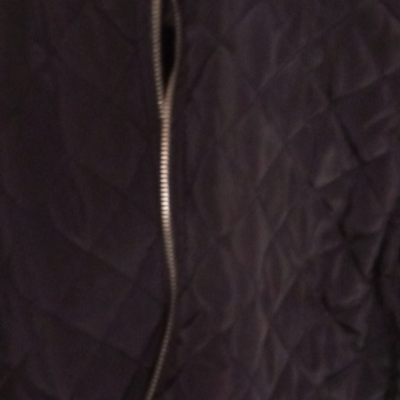 Black Quilted Vest with Hood - Picture 6 of 6